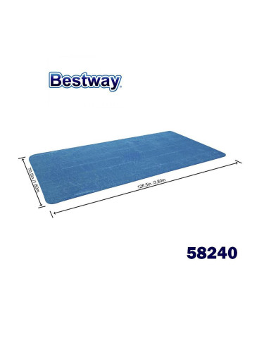 Покривало соларно за правоъгълни басейни до 412 см, Bestway 58240 Flowclear