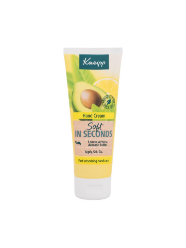 Kneipp Hand Cream Soft In Seconds Lemon Verbena & Apricots Крем за ръце 75 ml
