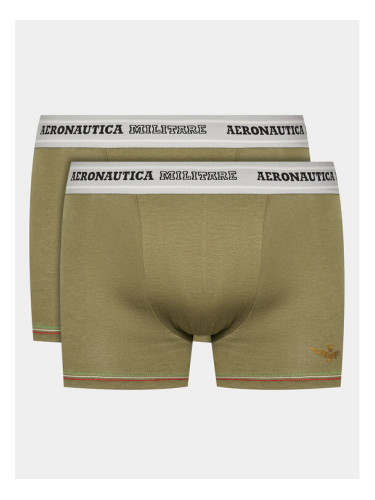 Aeronautica Militare Комплект 2 чифта боксерки AM1UBX003 Зелен