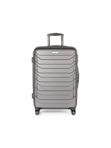 Среден твърд куфар Lasocki WAS-M-003-S23 Сив