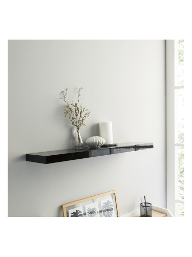 ШЕЛВИ ПОЛИЦА 80/23.5/3.7h ЧЕРЕН ГЛАНЦ