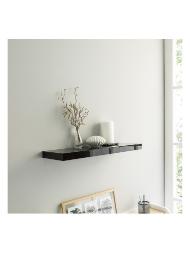 ШЕЛВИ ПОЛИЦА 60/23.5/3.7h ЧЕРЕН ГЛАНЦ