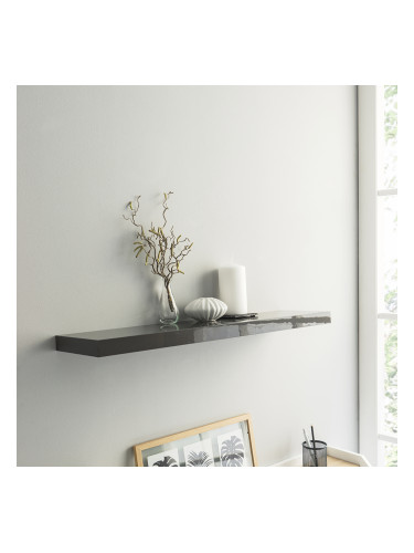 ШЕЛВИ ПОЛИЦА 80/23.5/3.7h СИВ ГЛАНЦ