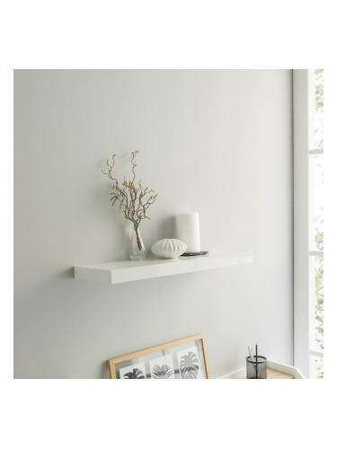 ПОЛИЦА 60/23.5/3.7h  БЯЛ ЛАК ШЕЛВИ ПОЛИЦА 60/23.5/3.7h БЯЛ ЛАК