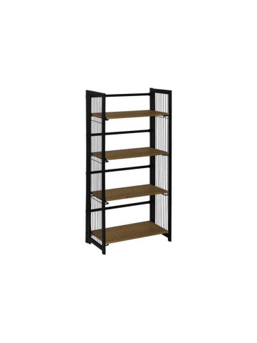 ЕТАЖЕРКА  КЛАП 2 - 60/30/125 СМ В ЧЕРЕН ЦВЯТ И ДЪБ ВОТАН