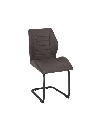 ТАПИЦИРАН ТРАПЕЗЕН СТОЛ ВИКИ 49/60/89h С КАФЯВА ЕКО КОЖА