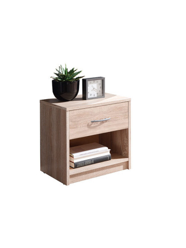 НОЩНО ШКАФЧЕ ПЕПЕ 39/28/41h В ТЕКСТУРА ДЪБ СОНОМА