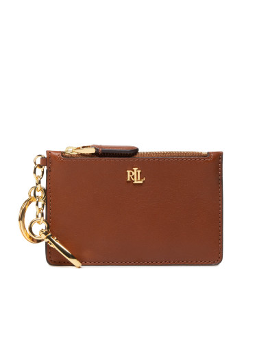 Калъф за кредитни карти Lauren Ralph Lauren Zip Card Cas 432876731001 Кафяв