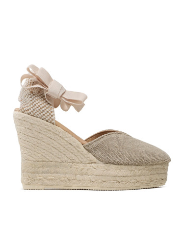 Еспадрили Manebi Heart-Shaped Wedge Espadrilles O 7.1 WH Бежов