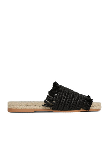 Еспадрили Manebi Fringed Knots Raffia Jute Sandals V 3.1 Y0 Черен