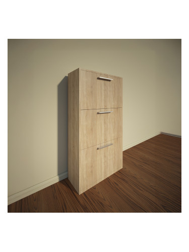 ШКАФ ЗА ОБУВКИ ТАЙГЪР-3 64/26/119.6 h В ДЪБ СОНОМА