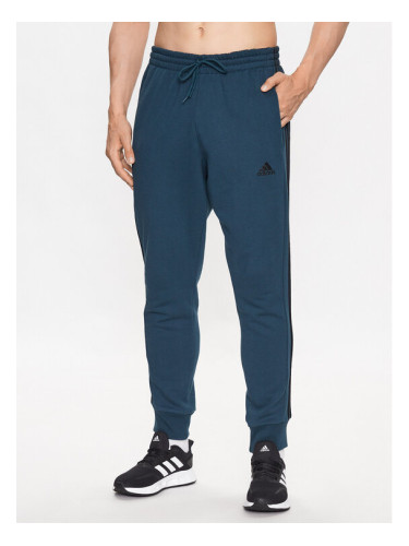 adidas Долнище анцуг Essentials French Terry Tapered Cuff 3-Stripes Joggers IJ8698 Електриков Regular Fit