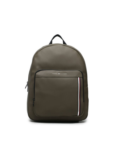 Tommy Hilfiger Раница Th Pique Pu Backpack AM0AM11317 Каки