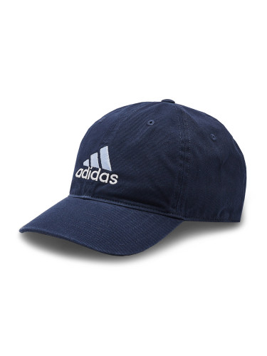 Шапка с козирка adidas Two-Colour Embroidered Logo Dad Cap HT2036 Тъмносин