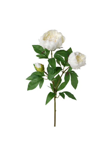 ДЕКОРАТИВНО ЦВЕТЕ БОЖУР БЯЛО 70CM