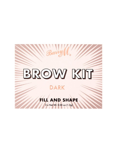 Barry M Brow Kit Комплекти и палитри за вежди за жени 4,5 гр Нюанс Dark