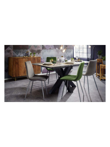 ЗЕЛЕН ТАПИЦИРАН ТРАПЕЗЕН СТОЛ ЛИСА 45/56/88h