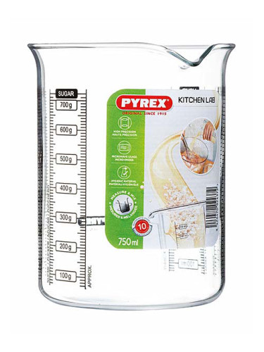 СТЪКЛЕНА МЕРИТЕЛНА КАНА 750 МЛ