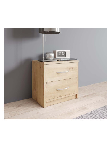 НОЩНО ШКАФЧЕ ПЕПЕ 38.5/28.2/39h В ТЕКСТУРА ДЪБ АРТИСАН