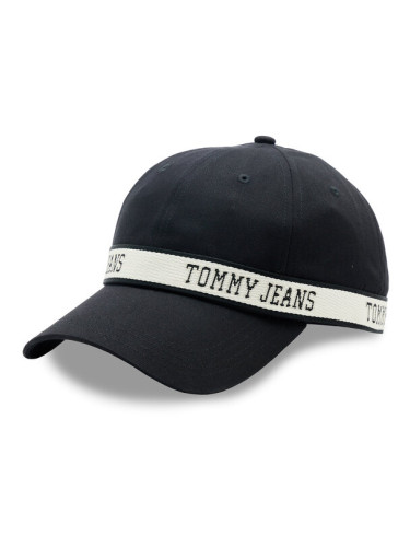 Tommy Jeans Шапка с козирка City Girl AW0AW14995 Черен