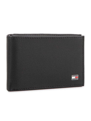 Tommy Hilfiger Голям мъжки портфейл Eton Mini Cc Flap&Coin Pocket AM0AM00671/83369 Черен
