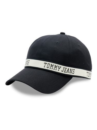 Шапка с козирка Tommy Jeans City Girl AW0AW14995 Черен