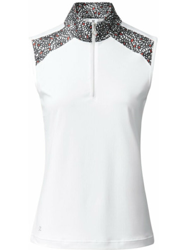 Daily Sports Imola Sleeveless Half Neck Polo Shirt White XS