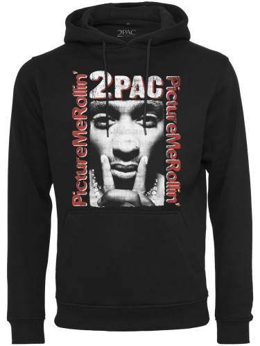 2Pac Дреха с качулка Boxed In Black S