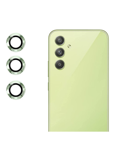 Протектор задна камера метални рингове MBX за Samsung Galaxy A54 5G (A546B), Зелен