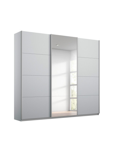 МАЯМИ 3-КРИЛ ГАРДЕРОБ С ПЛЪЗГАЩИ СЕ ВРАТИ И ОГЛЕДАЛО ВКЛ. ВЪТР. РАЗПР. 203/62/229h КОПРИНЕНОСИВ
