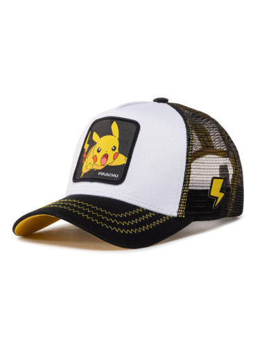 Capslab Шапка с козирка Pokemon Pikachu CL/PKM2/1/PIK5 Бял