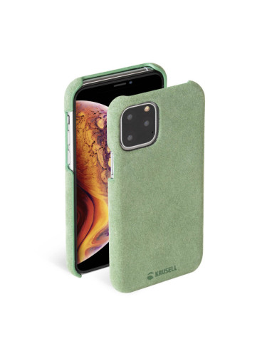 Гръб Krusell Broby Cover естествен велур за Iphone 11 Pro Max Olive