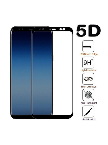 Стъклен протектор 5D за Huawei Y5 2019/Honor 8S - Черен