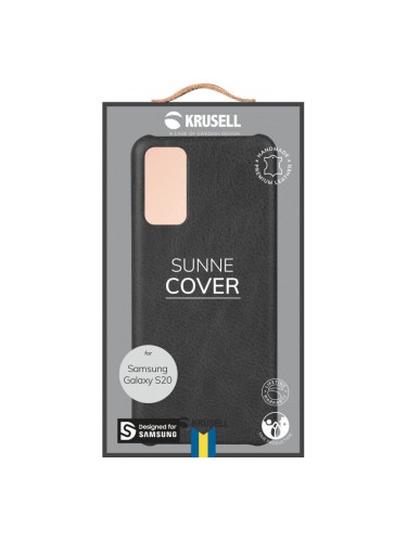 Гръб Krusell Sunne Cover за Samsung Galaxy S20 - Винтидж - Черен