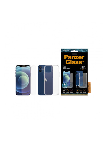 Стъклен протектор + Гръб Iphone 12 mini PanzerGlass, Antibacterial