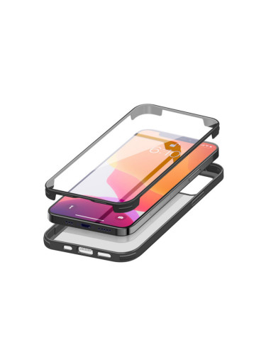 Гръб Krusell 360 Protective cover за Iphone 12 Pro Max - Черна рамка
