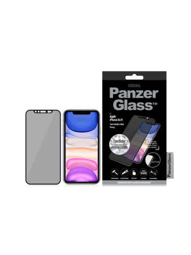 Стъклен протектор PanzerGlass за Apple Iphone XR/11, Privacy, CaseFriendly, CamSlider, Swarovski Edition- Черен,