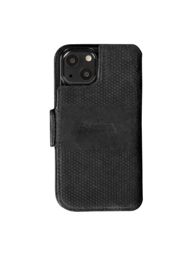 Калъф Krusell Leather Wallet за Iphone 13 - Черен