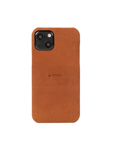 Гръб Krusell Leather Cover за Iphone 13 mini - Cognac