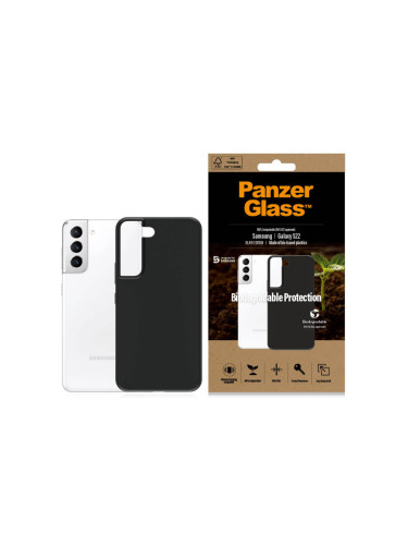 Гръб PanzerGlass за Samsung S22, Biodegradable, Черен