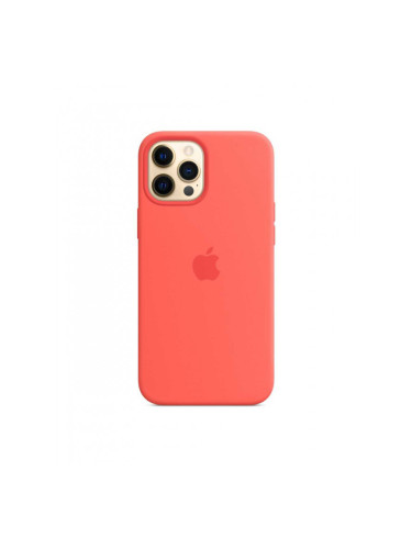 Оригинален гръб Apple Silicone Magsafe Cover за iPhone 12 Pro Max - Pink Citrus, MHL93ZM/A