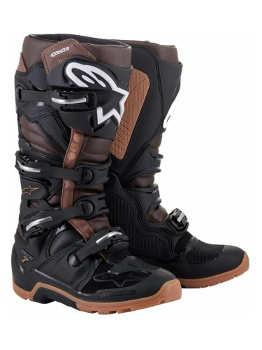 Alpinestars Tech 7 Enduro Boots Black/Dark Brown 42 Ботуши