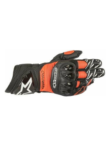 Alpinestars GP Pro R3 Gloves Black/Red Fluorescent M Ръкавици