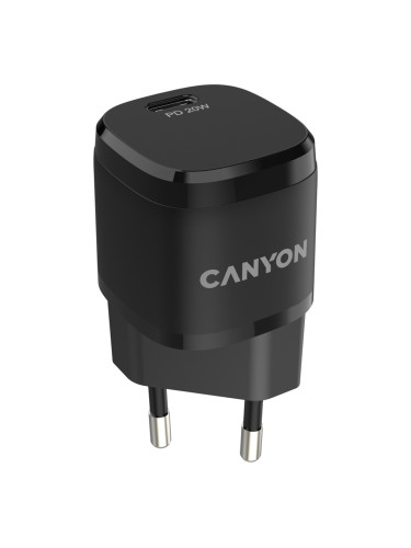 Зарядно Canyon 220V USB-C 20W B05 черен