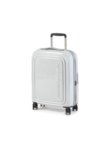 Mandarina Duck Самолетен куфар за ръчен багаж Logoduck + Glitter P10GXV24 Сребрист