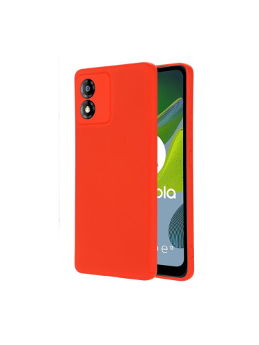 Силиконов кейс bSmart Silicone Soft Cover, За Motorola Moto E13, Червен