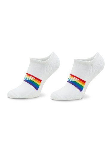 Emporio Armani Комплект 2 чифта къси чорапи мъжки 306228 3R354 00010 Бял