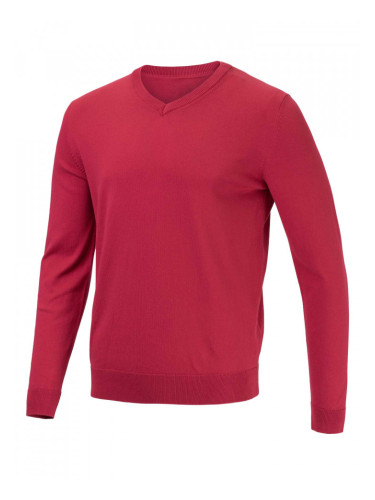 BRILLE | Мъжки пуловер V-neck - Red