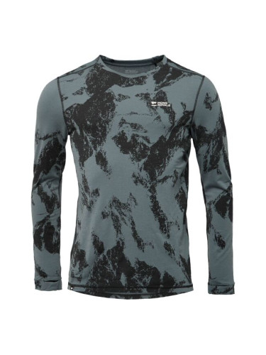 MONS ROYALE CASCADE Функционална мъжка тениска, тъмносиво, размер XXL