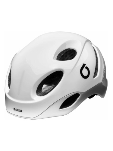 Briko E-One LED White Out/Silver L Каска за велосипед